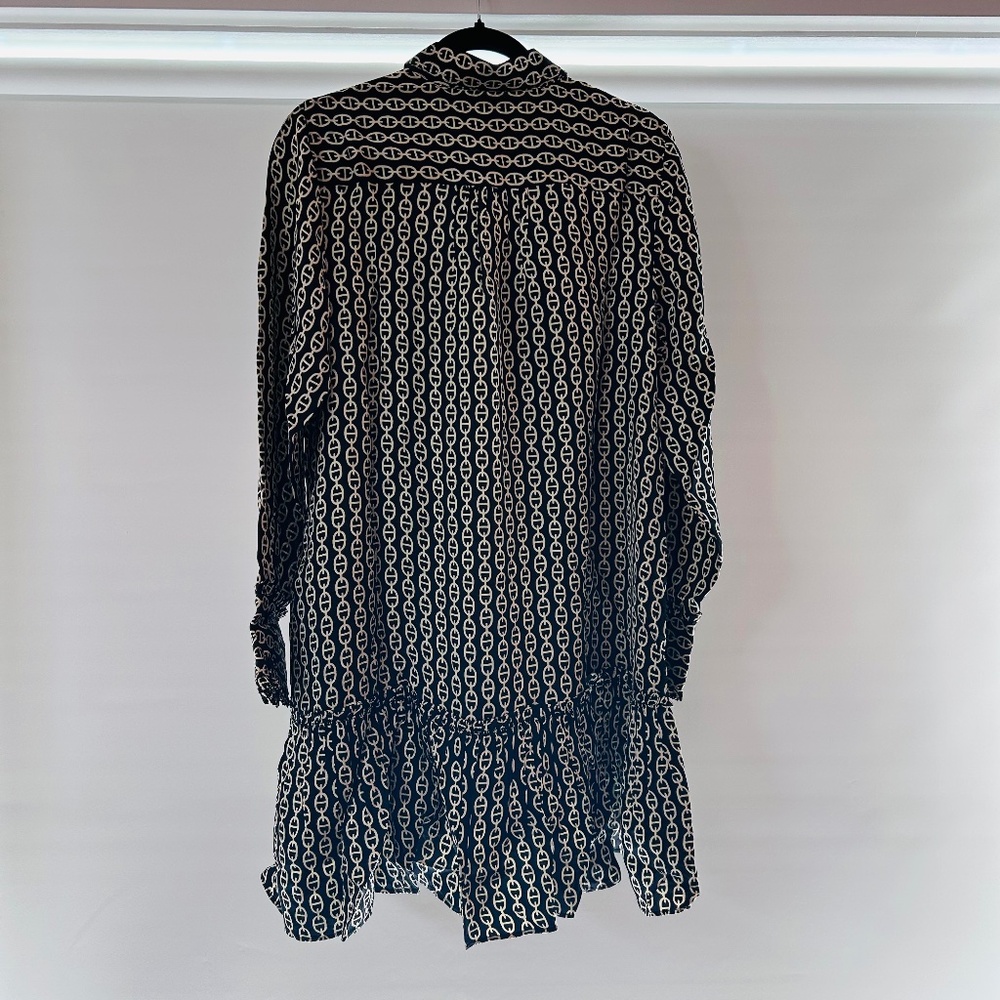 J.Crew Amelia Popover Shirtdress in Chain Print - Picture 7 of 7